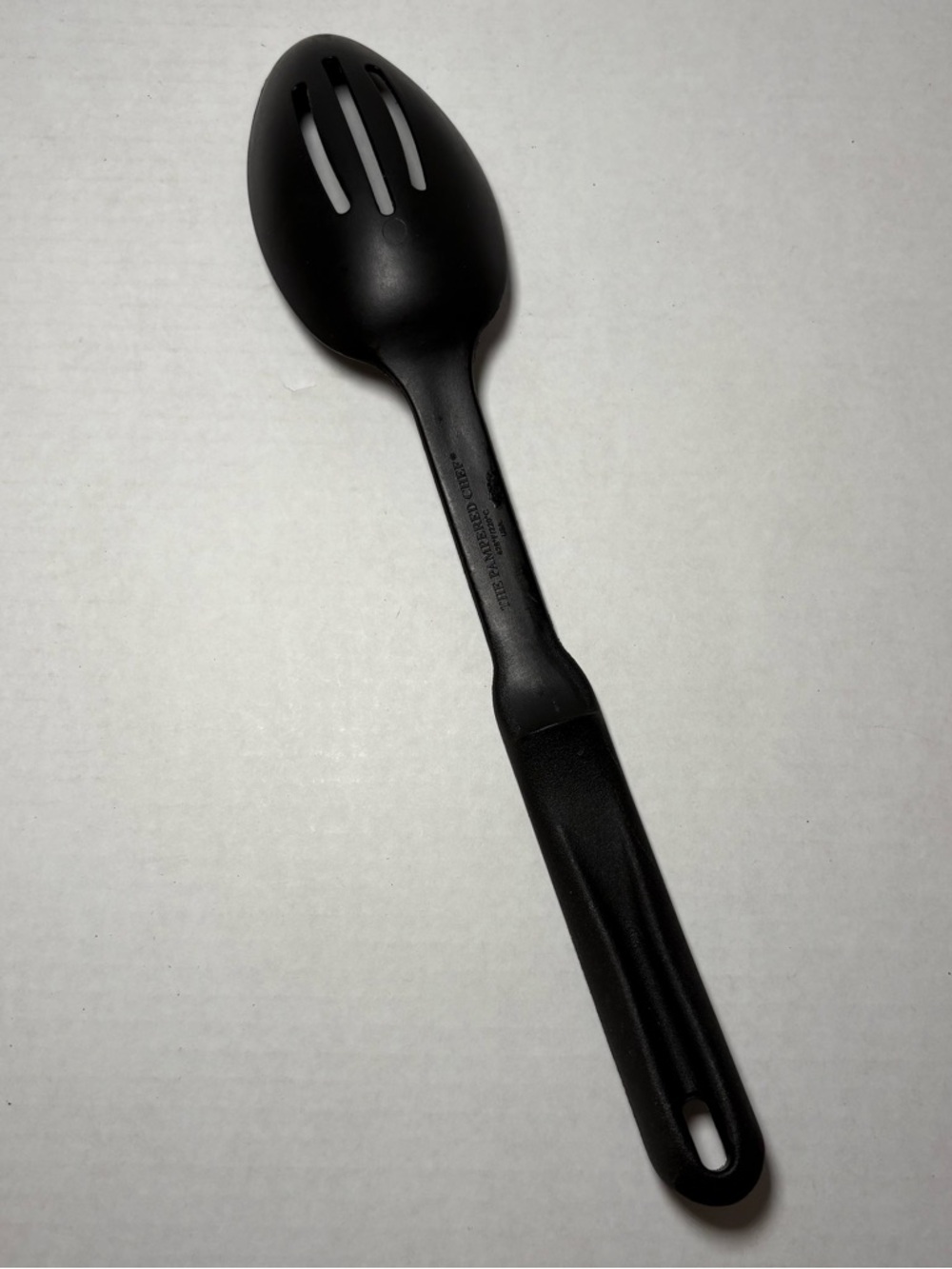 Pampered Chef Slotted Plastic Nylon Serving Cooking Spoon Kitchen Utensil - Picture 2 of 3